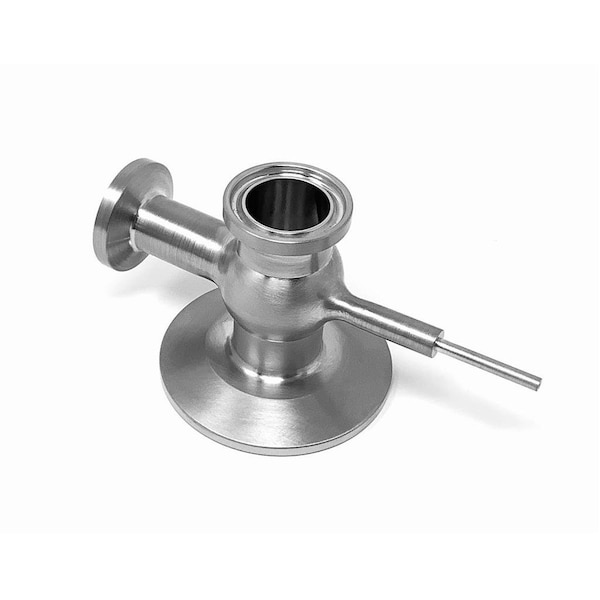 Springer Parts W30 Body 2.0" Clamp x 1/2" Clamp with .125" SIP Port.; Replaces Waukesha Cherry-Burrell Part# 108867 108867SP - main